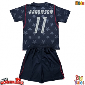 United States Brenden Aaronson #11 Replica Away Stadium Kit for Kids World Cup 2026 Short Sleeve (+ pants)